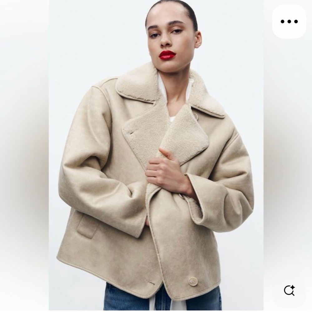 ZARA - FAUX SHEARLING JACKET